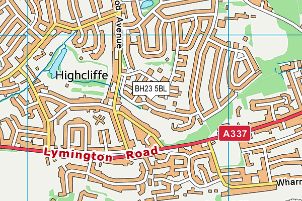 BH23 5BL map - OS VectorMap District (Ordnance Survey)