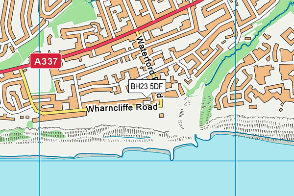BH23 5DF map - OS VectorMap District (Ordnance Survey)