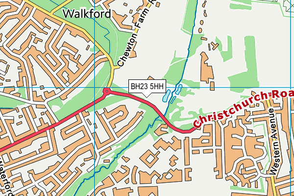 BH23 5HH map - OS VectorMap District (Ordnance Survey)