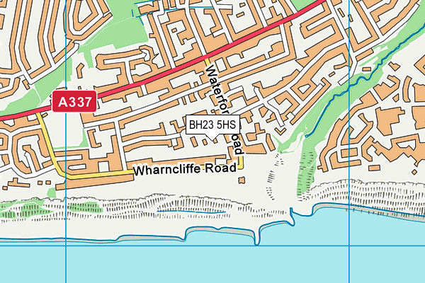 BH23 5HS map - OS VectorMap District (Ordnance Survey)