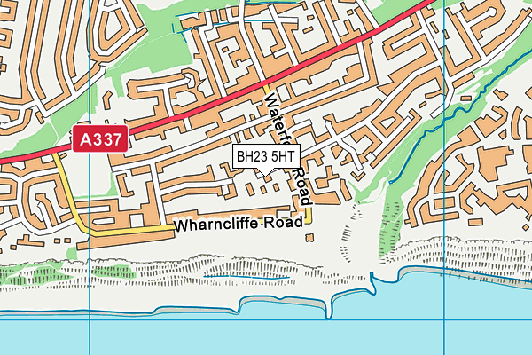 BH23 5HT map - OS VectorMap District (Ordnance Survey)
