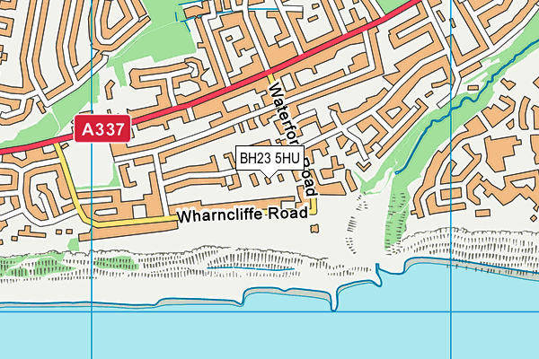 BH23 5HU map - OS VectorMap District (Ordnance Survey)