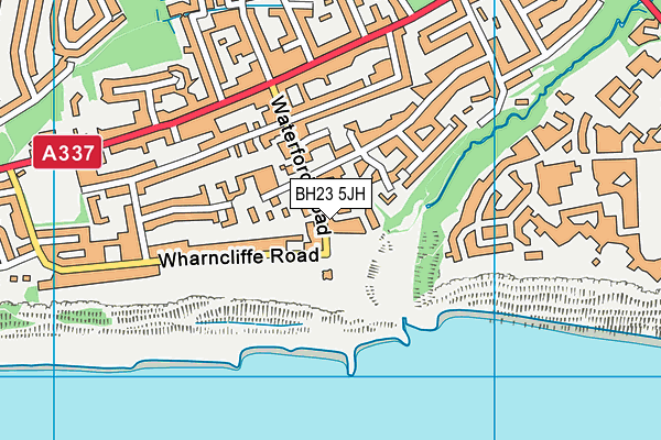 BH23 5JH map - OS VectorMap District (Ordnance Survey)