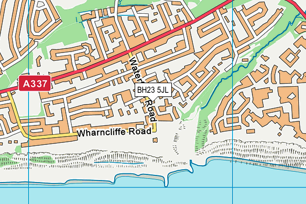Greystones House map (BH23 5JL) - OS VectorMap District (Ordnance Survey)