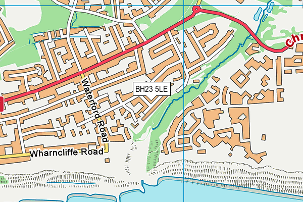BH23 5LE map - OS VectorMap District (Ordnance Survey)