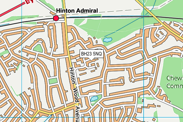 BH23 5NQ map - OS VectorMap District (Ordnance Survey)