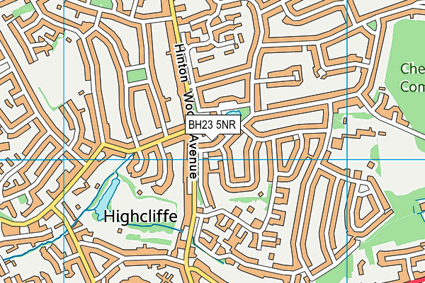 BH23 5NR map - OS VectorMap District (Ordnance Survey)