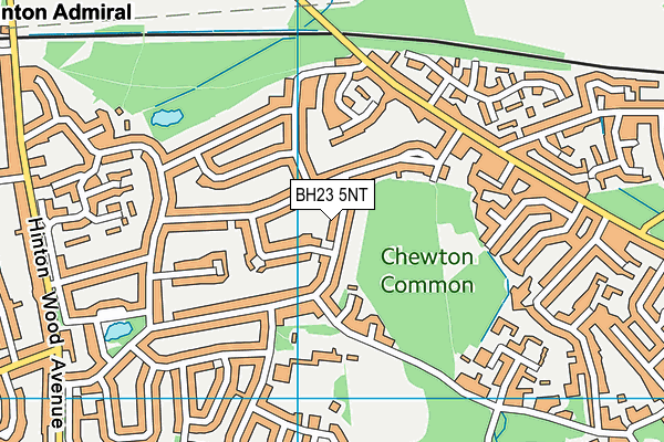 BH23 5NT map - OS VectorMap District (Ordnance Survey)