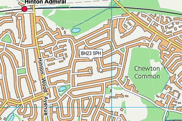 BH23 5PH map - OS VectorMap District (Ordnance Survey)