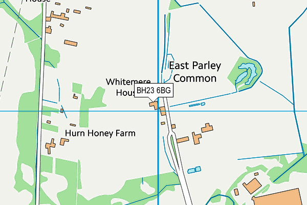 BH23 6BG map - OS VectorMap District (Ordnance Survey)