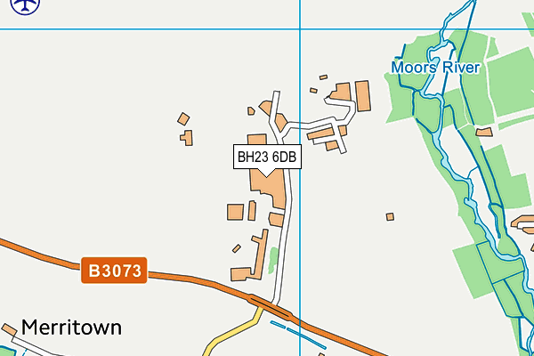 BH23 6DB map - OS VectorMap District (Ordnance Survey)