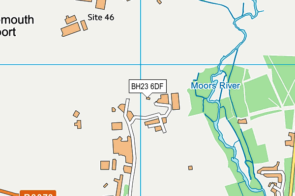 Parkfield School map (BH23 6DF) - OS VectorMap District (Ordnance Survey)