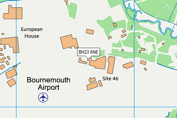 BH23 6NE map - OS VectorMap District (Ordnance Survey)