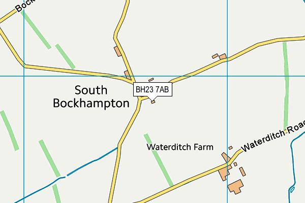 BH23 7AB map - OS VectorMap District (Ordnance Survey)