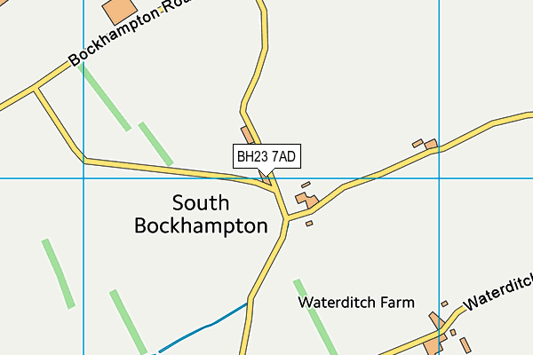 BH23 7AD map - OS VectorMap District (Ordnance Survey)