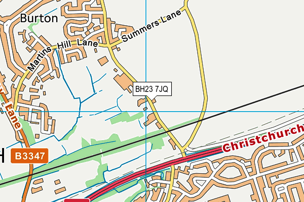 BH23 7JQ map - OS VectorMap District (Ordnance Survey)