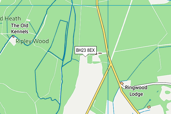BH23 8EX map - OS VectorMap District (Ordnance Survey)