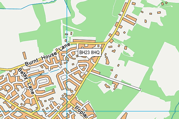 BH23 8HQ map - OS VectorMap District (Ordnance Survey)