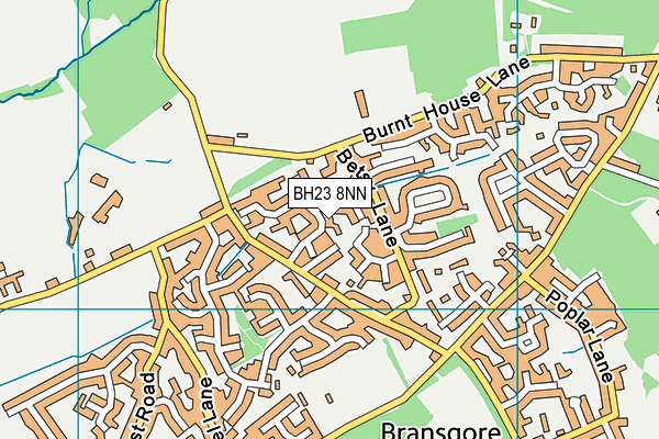 BH23 8NN map - OS VectorMap District (Ordnance Survey)