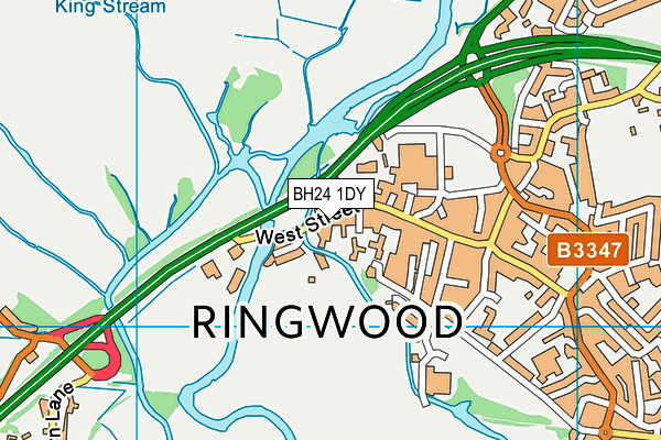 Map of NEW COURT (RINGWOOD) LIMITED at district scale