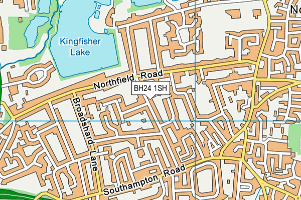 BH24 1SH map - OS VectorMap District (Ordnance Survey)