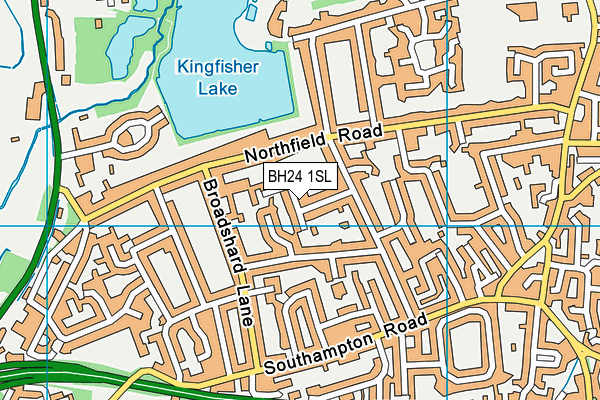 BH24 1SL map - OS VectorMap District (Ordnance Survey)
