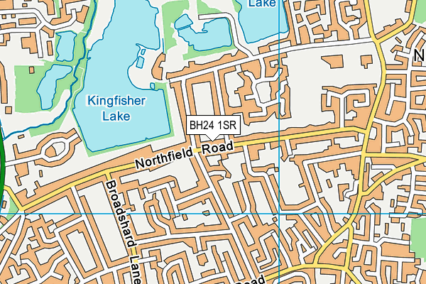 BH24 1SR map - OS VectorMap District (Ordnance Survey)