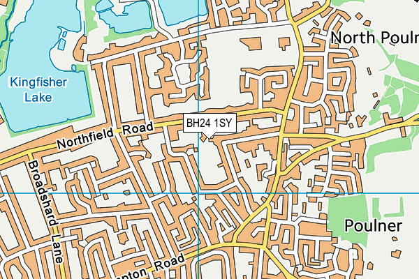 BH24 1SY map - OS VectorMap District (Ordnance Survey)