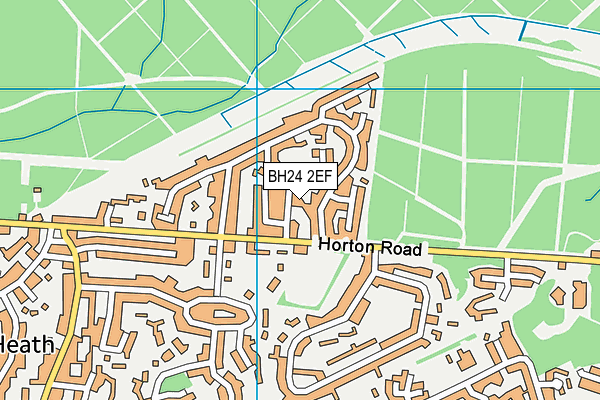 BH24 2EF map - OS VectorMap District (Ordnance Survey)