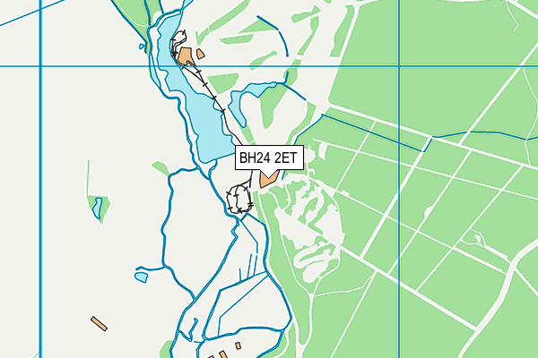 BH24 2ET map - OS VectorMap District (Ordnance Survey)