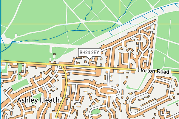 BH24 2EY map - OS VectorMap District (Ordnance Survey)