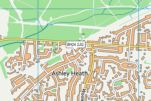 BH24 2JQ map - OS VectorMap District (Ordnance Survey)
