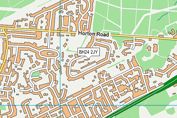 BH24 2JY map - OS VectorMap District (Ordnance Survey)