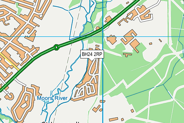 BH24 2RP map - OS VectorMap District (Ordnance Survey)