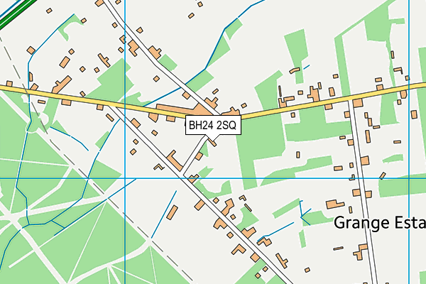 BH24 2SQ map - OS VectorMap District (Ordnance Survey)