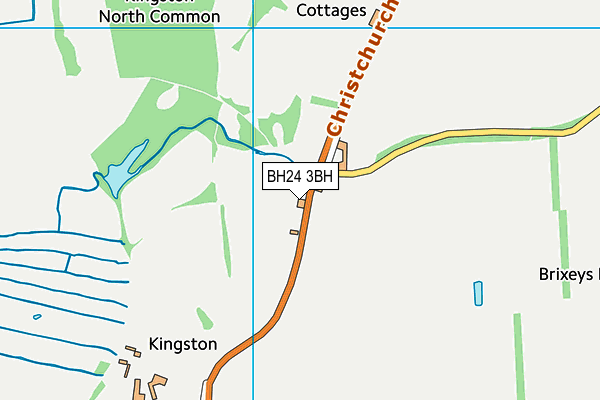 BH24 3BH map - OS VectorMap District (Ordnance Survey)