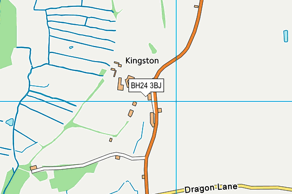 BH24 3BJ map - OS VectorMap District (Ordnance Survey)