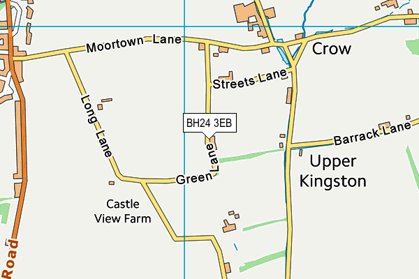 Ringwood Town Football Club map (BH24 3EB) - OS VectorMap District (Ordnance Survey)