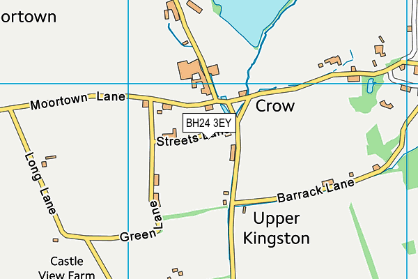 BH24 3EY map - OS VectorMap District (Ordnance Survey)