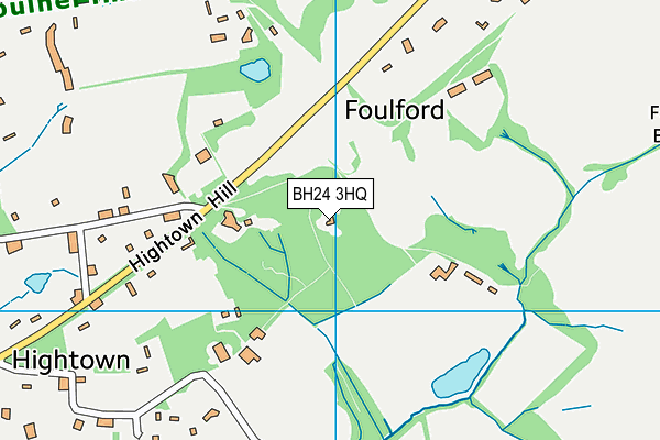 BH24 3HQ map - OS VectorMap District (Ordnance Survey)