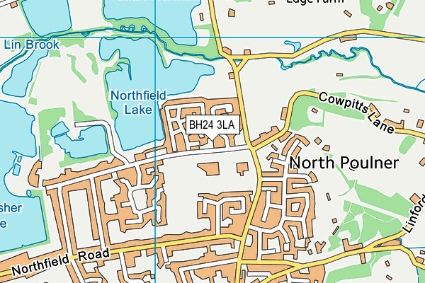 Poulner Infant School and Nursery map (BH24 3LA) - OS VectorMap District (Ordnance Survey)