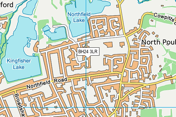 BH24 3LR map - OS VectorMap District (Ordnance Survey)