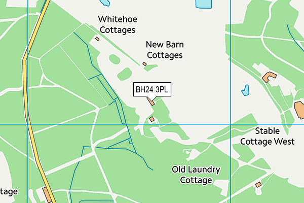 BH24 3PL map - OS VectorMap District (Ordnance Survey)