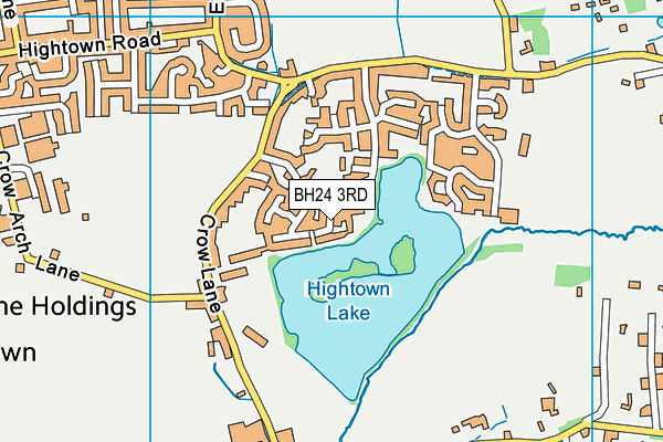 BH24 3RD map - OS VectorMap District (Ordnance Survey)
