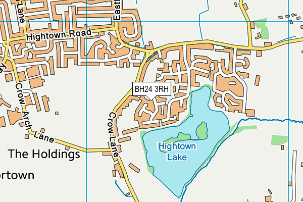 BH24 3RH map - OS VectorMap District (Ordnance Survey)