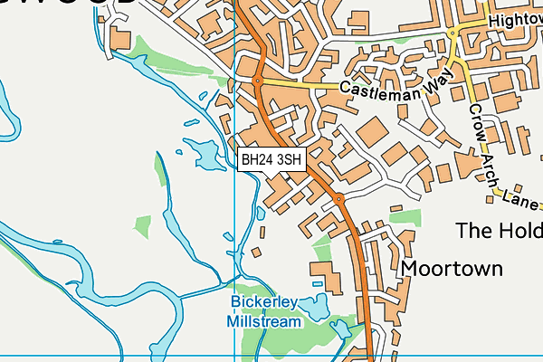 BH24 3SH map - OS VectorMap District (Ordnance Survey)
