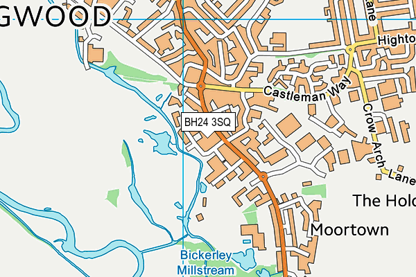 BH24 3SQ map - OS VectorMap District (Ordnance Survey)