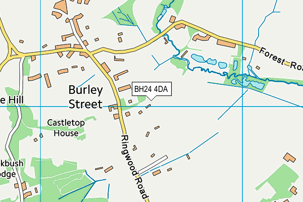 BH24 4DA map - OS VectorMap District (Ordnance Survey)