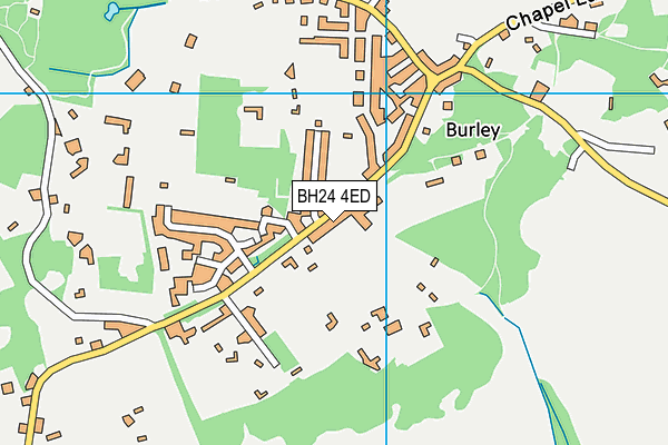 BH24 4ED map - OS VectorMap District (Ordnance Survey)