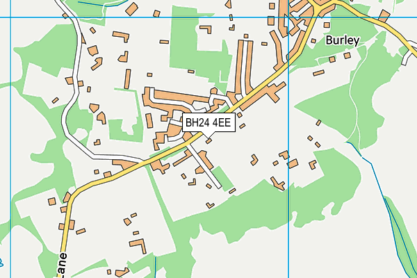 BH24 4EE map - OS VectorMap District (Ordnance Survey)